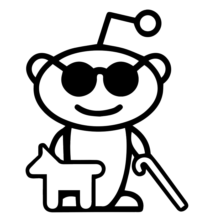 r/blind Reddit Snoo Logo