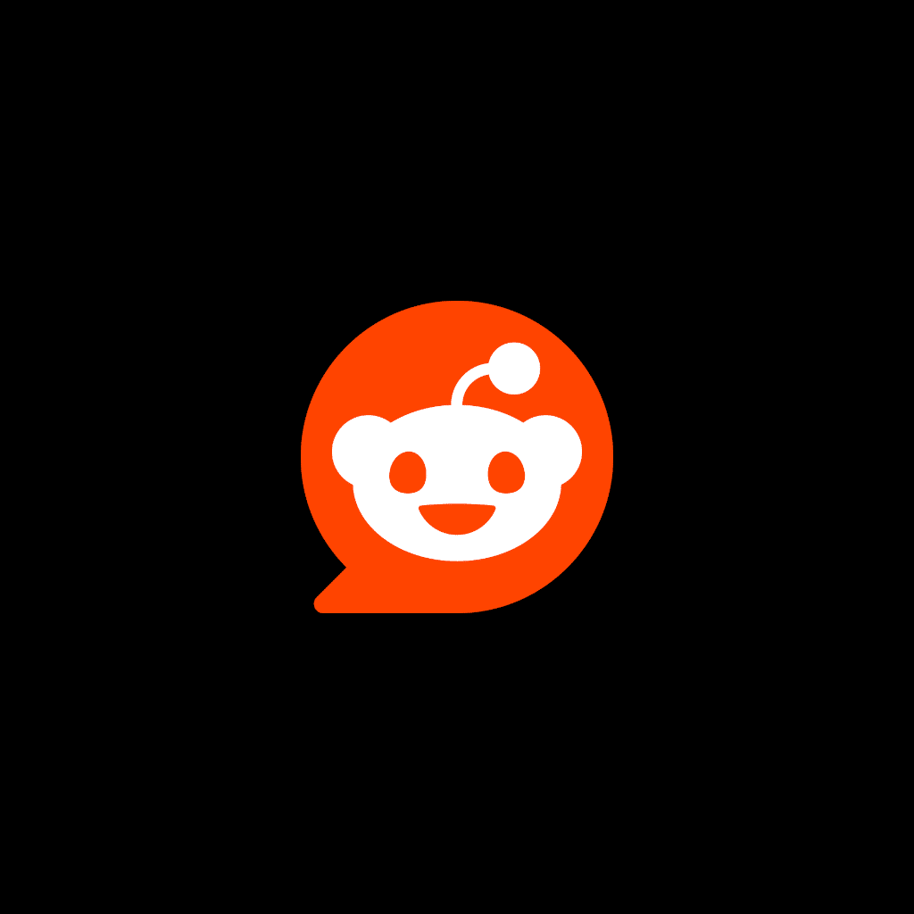 Snoo Reddit Logo on Dark Background